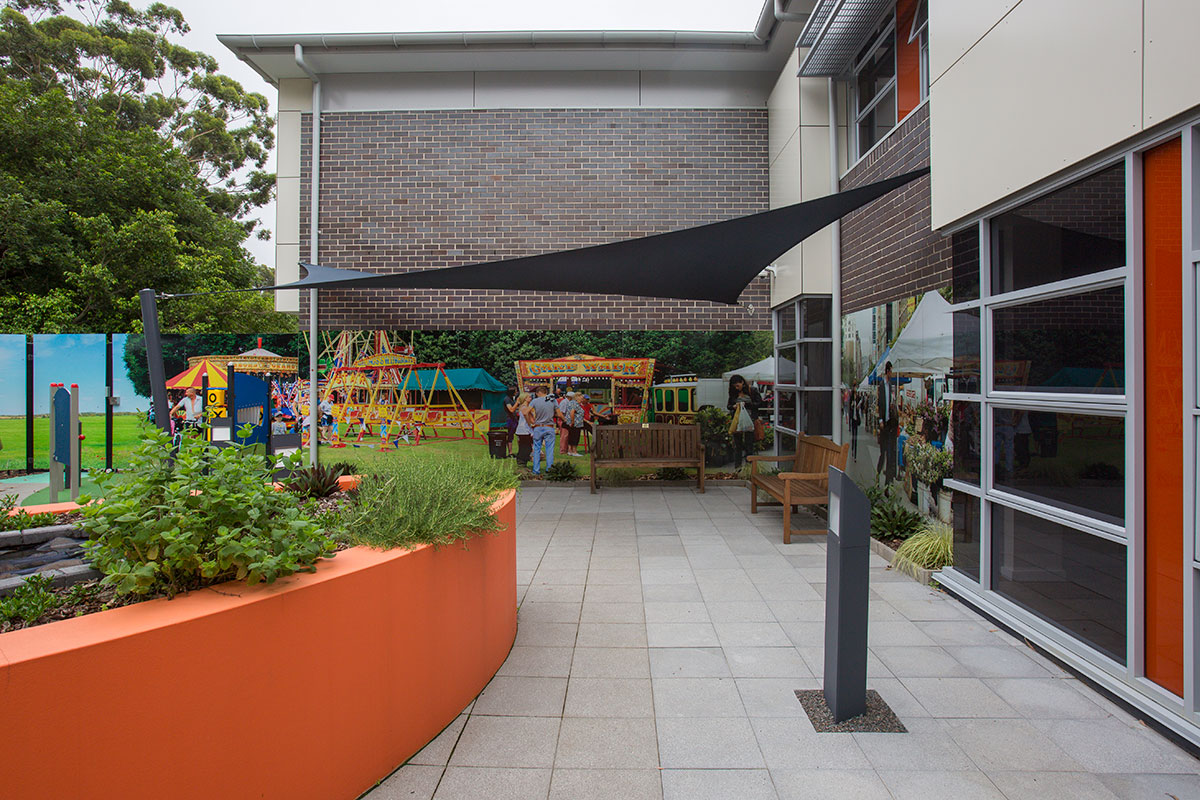 Aged care courtyard