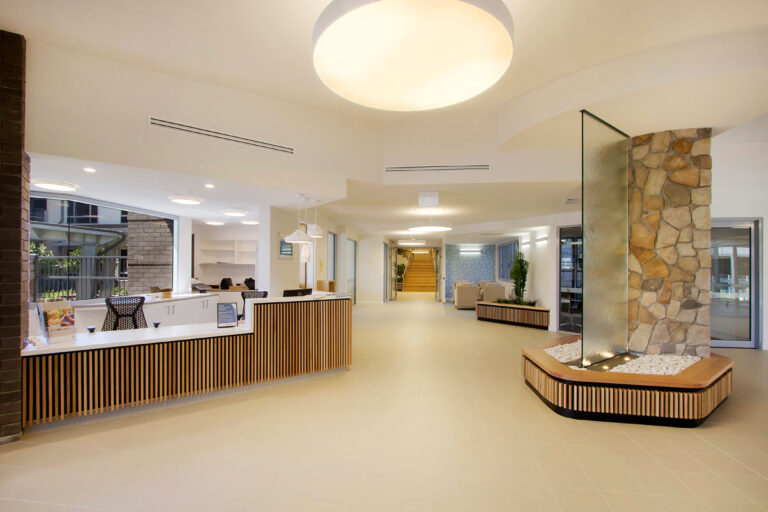 Aged care centre reception